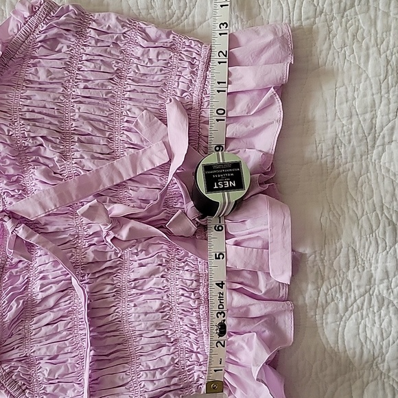 English Factory Women's Woven Lilac Blouse- Size L - Picture 6 of 9